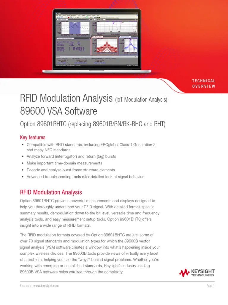 Rfid Modulation Analysis Iot Modulation Analysis Pdf Radio