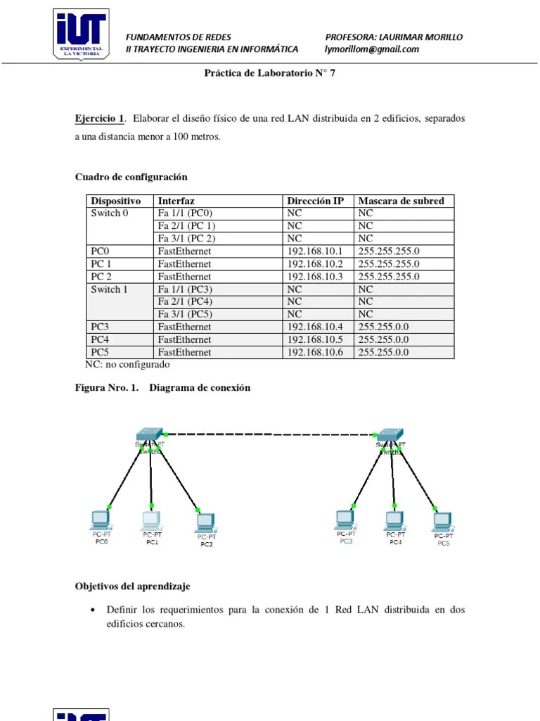 Practica #7 Packet Tracer (1) - PDF | PDF | Conmutador De Red ...