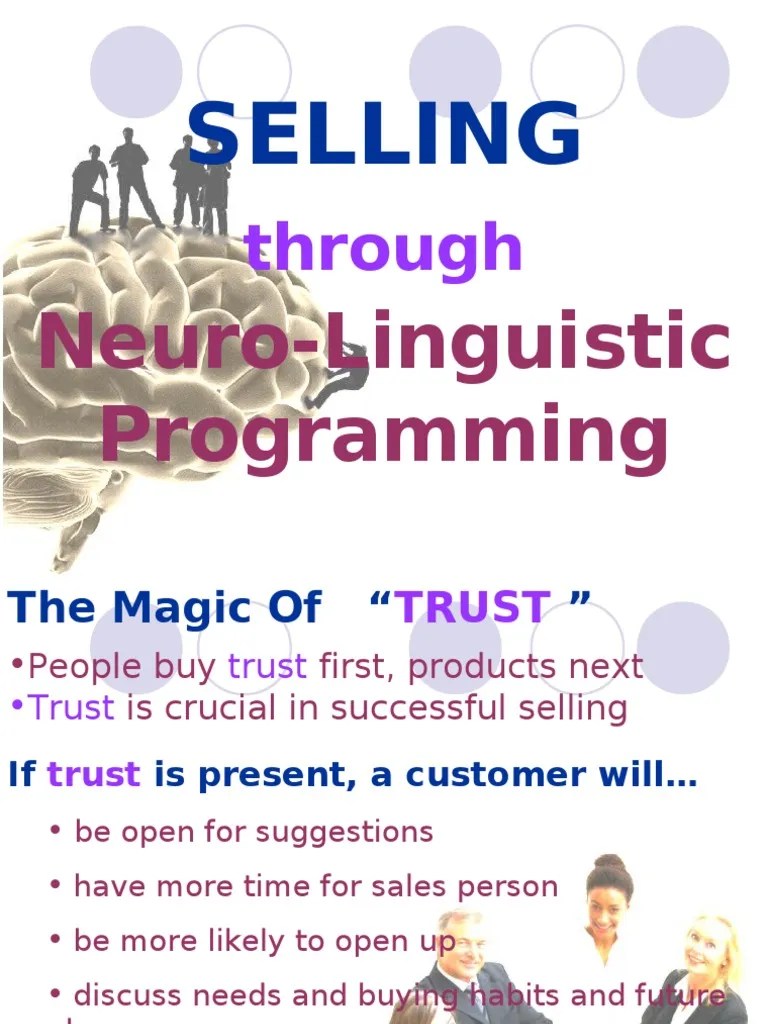 Building Trust Through Neuro-Linguistic Programming: Effective ...