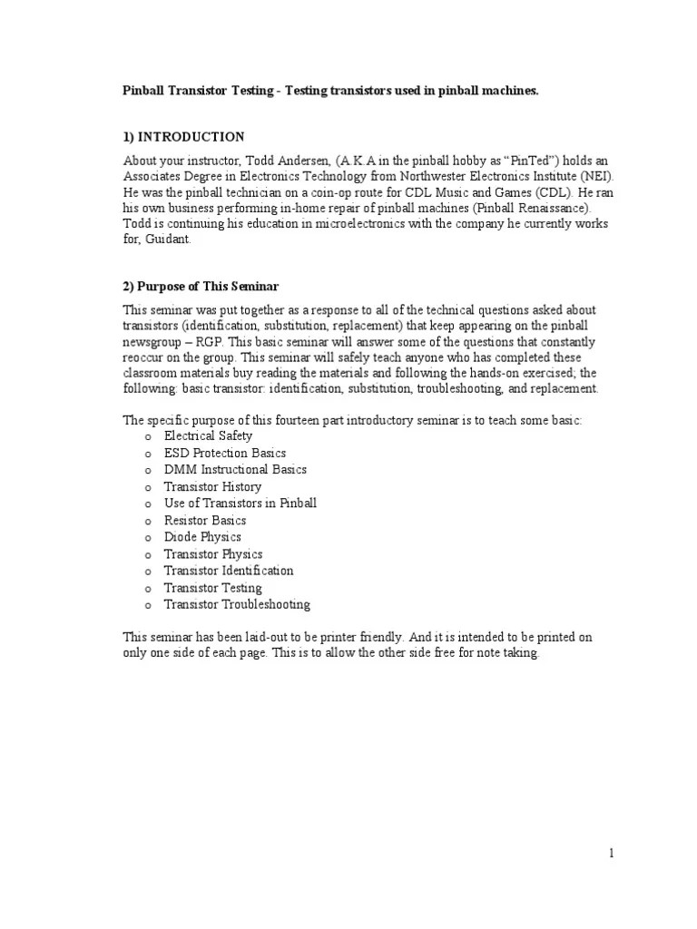 Seminar Bipolar Junction Transistor Transistor