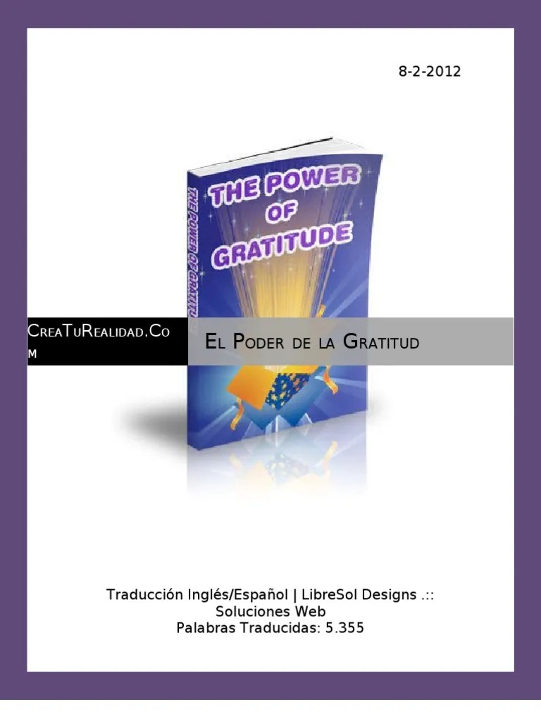 El Poder De La Gratitud | PDF | Gratitud | Músculo