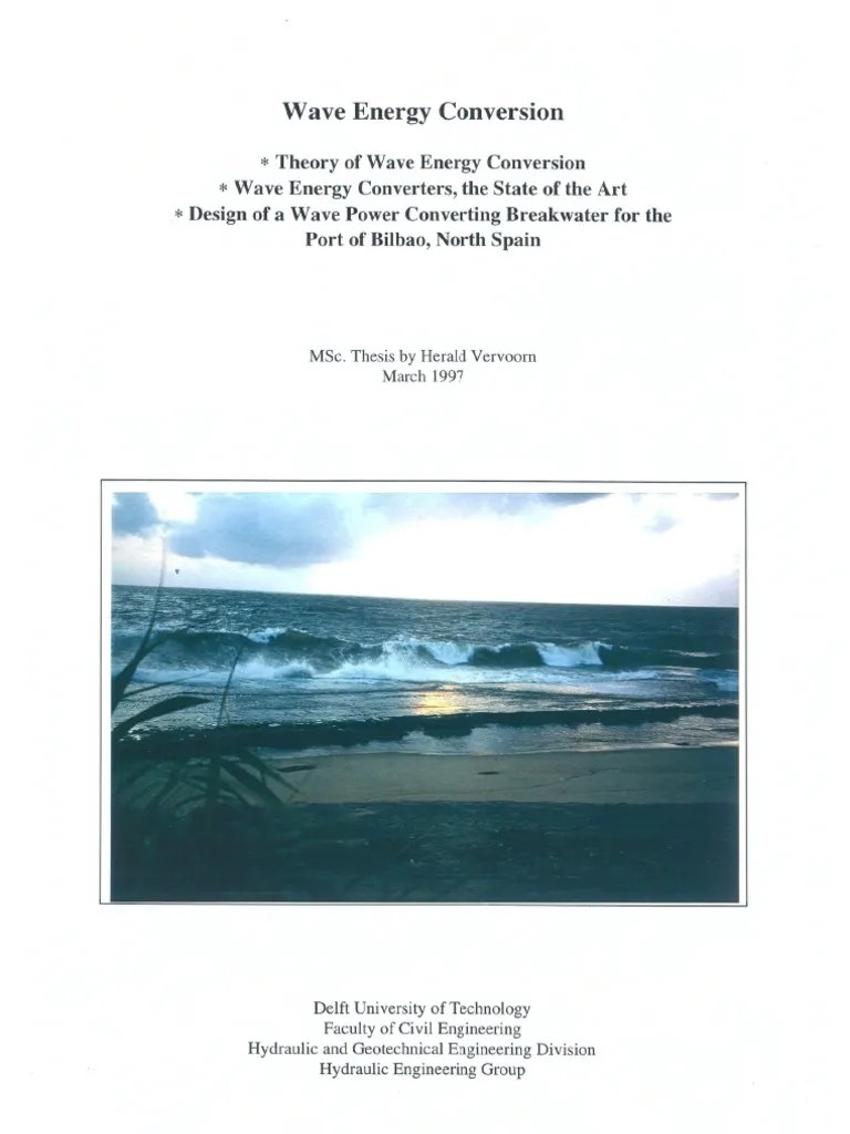 Wave Energy Conversion | PDF