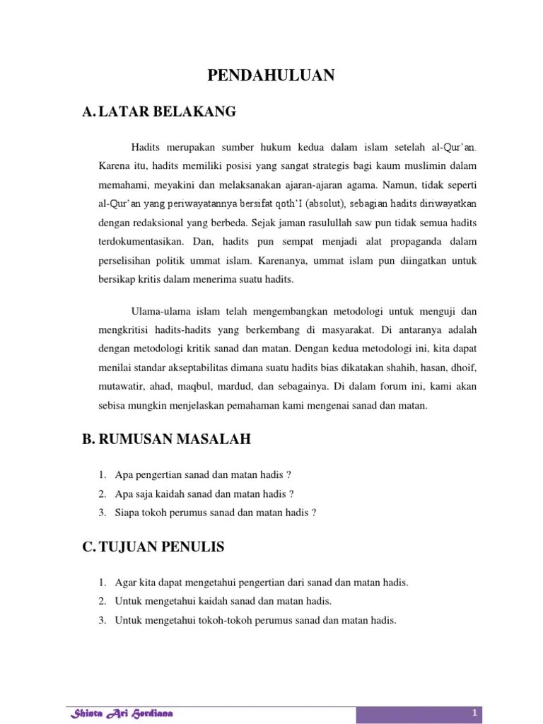 Contoh Hadits Shahih Beserta Sanadnya - Nusagates