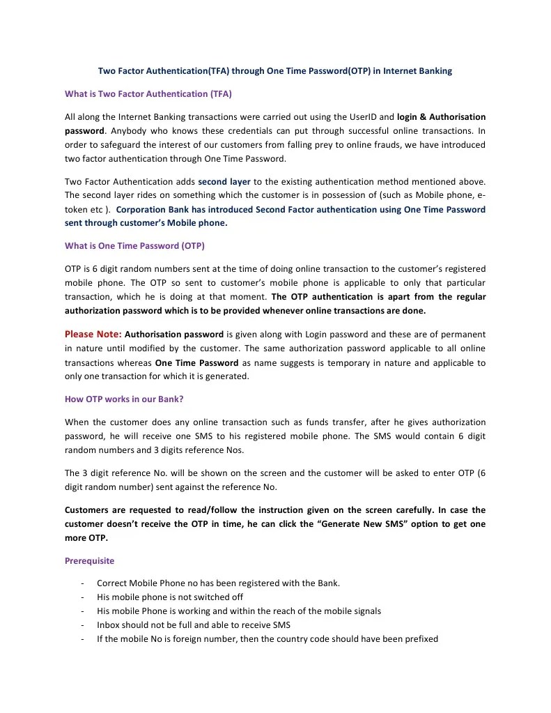 Two Factor Authentication | PDF | Password | Authentication