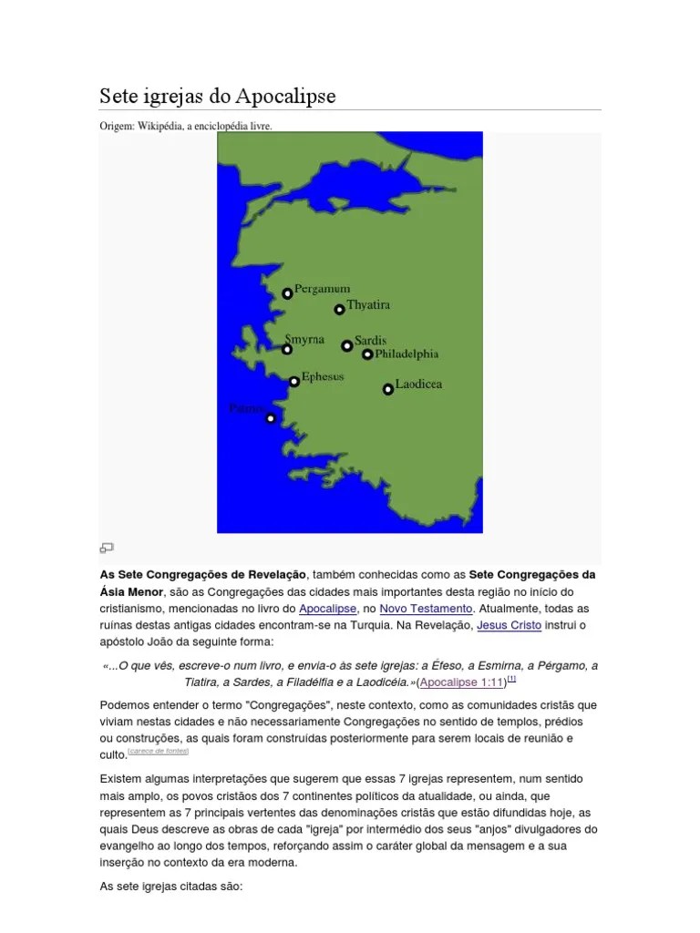 Sete Igrejas Do Apocalipse