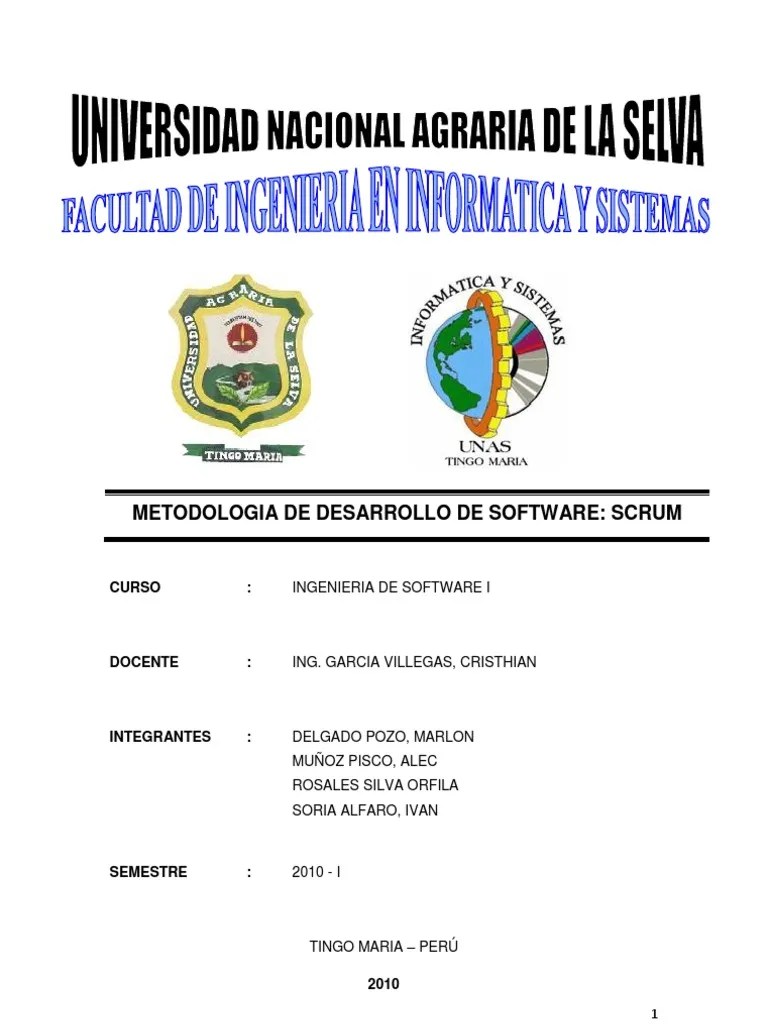 Metodologia De Desarrollo De Software Scrum | PDF | Scrum (desarrollo ...