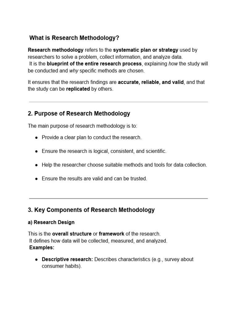 Research methodology