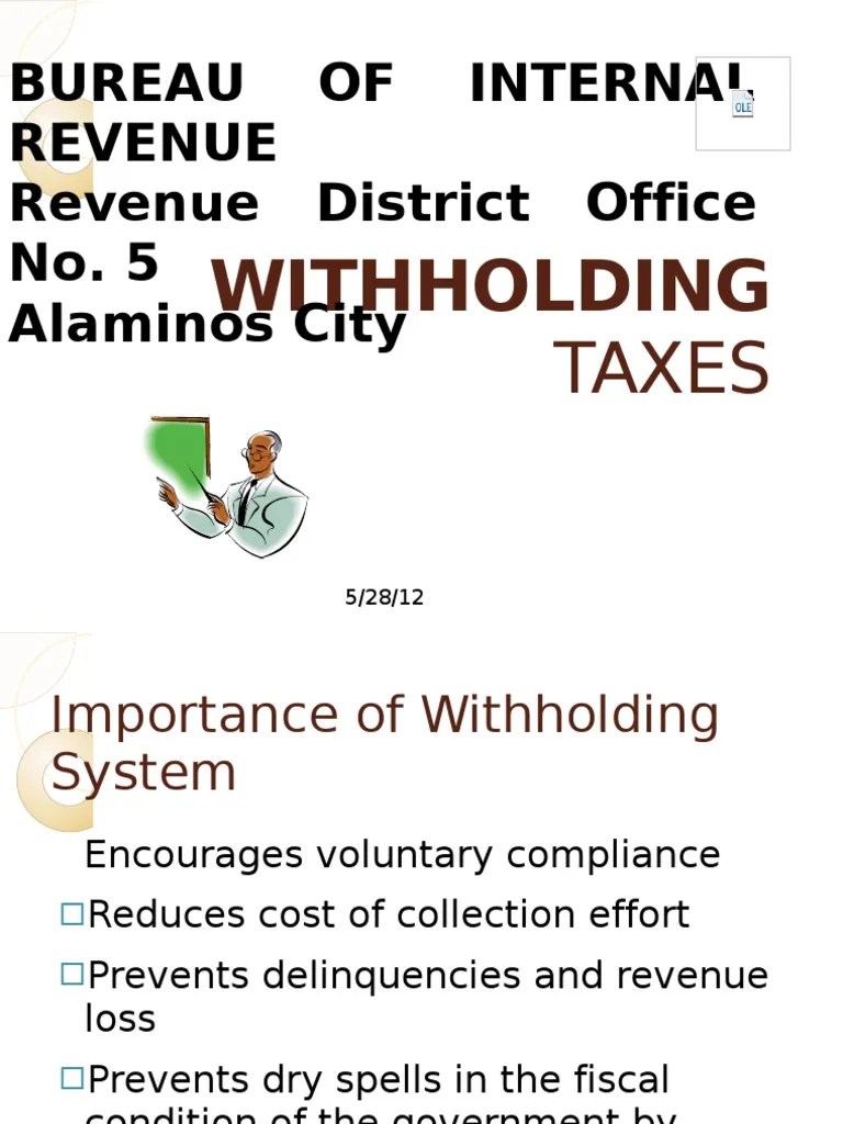 Withholding Taxes | PDF | Withholding Tax | Taxes