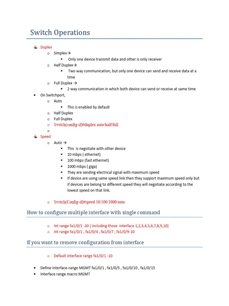Ccnp Switching Pdf Network Switch Internet Protocols