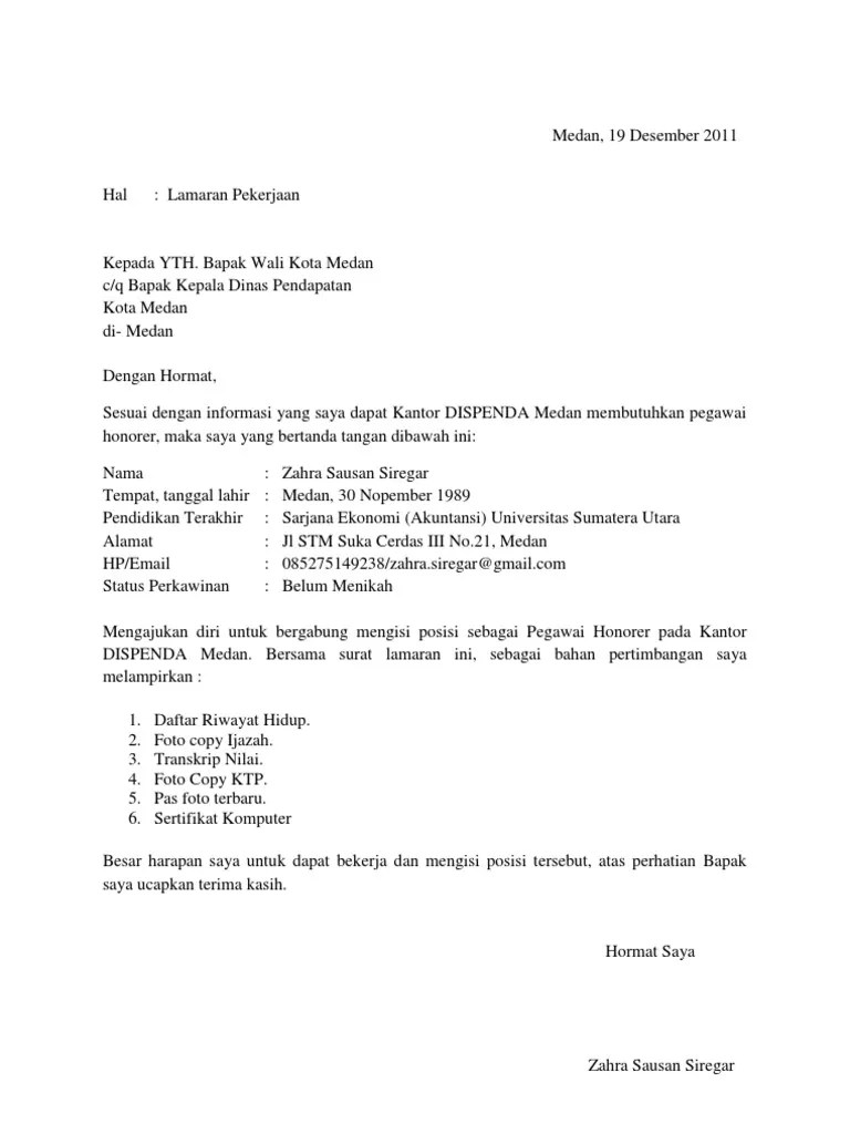 Maka bisa menggunakan surat lamaran kerja guru . Contoh Surat Lamaran Kerja Di Dinas Pendidikan Berbagai Contoh