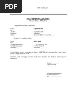 dalam membuat surat keterangan ahli waris, tidak hanya penting untuk mengetahui apa saja persyaratan yang perlu untuk dipenuhi agar membuat surat ini dapat lancar prosesnya. Keterangan Karpeg
