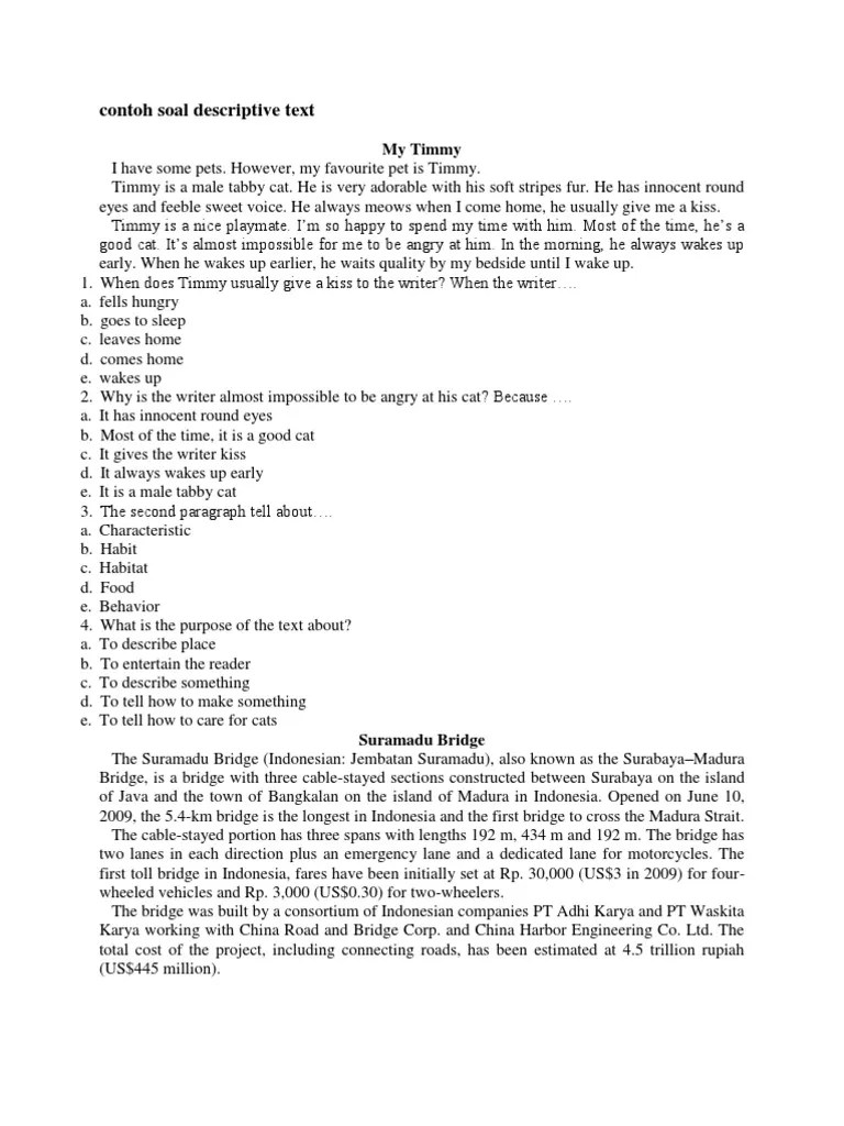 To amuse the readers about . Contoh Soal Descriptive Text Pdf Entertainment General