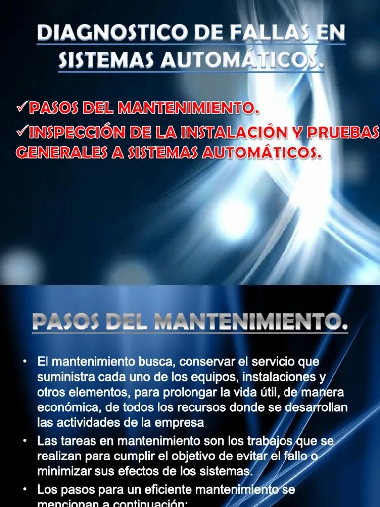 Diagnostico De Fallas En Sistemas Automáticos | PDF | Calibración | Software