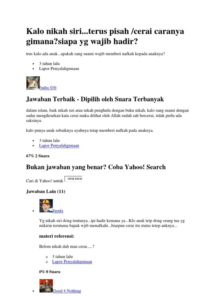 28+ Tata Cara Cerai Nikah Siri Pictures