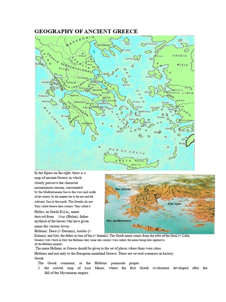 Geography Of Ancient Greece Overview PDF Greece Greeks 1