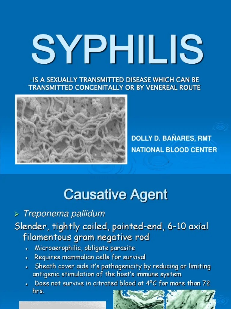 SYPHILIS Annual Tech | Infection | Public Health