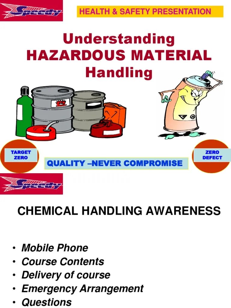 Hazardous Material Handling Safety | PDF | Explosive Material | Dangerous Goods