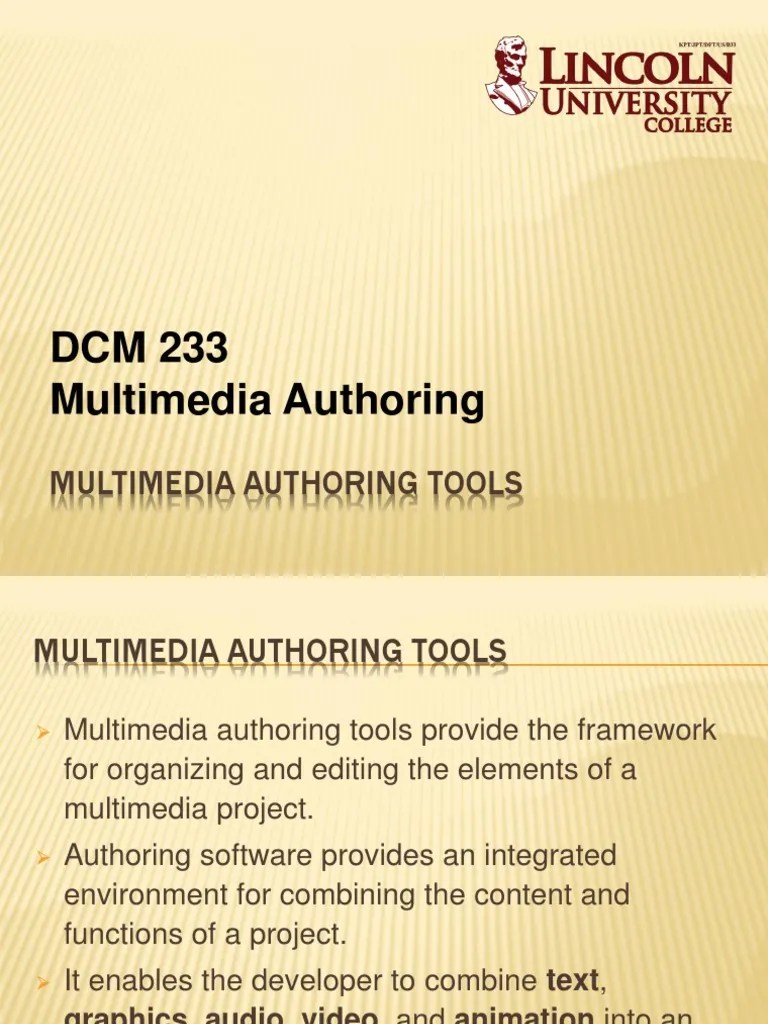 Chapter 01 - Multimedia Authoring Tools | PDF | Adobe Flash | Multimedia
