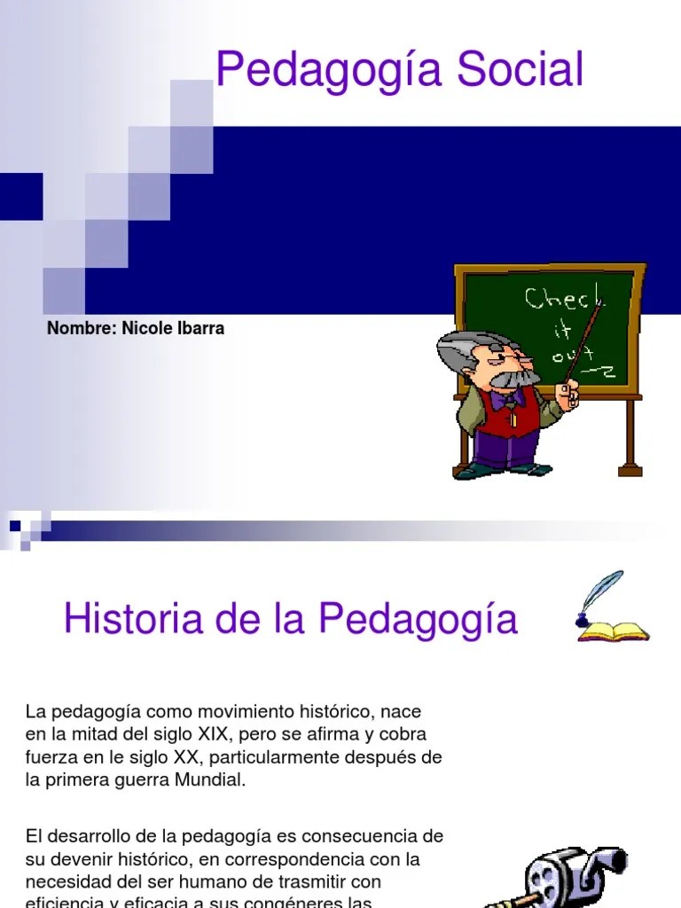 Pedagogía Social | PDF