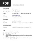 Template Cv Bahasa Indonesia