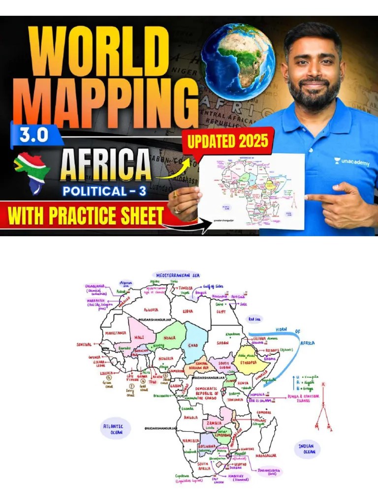 Map Of AFRICA Upsc 2026 PDF 1
