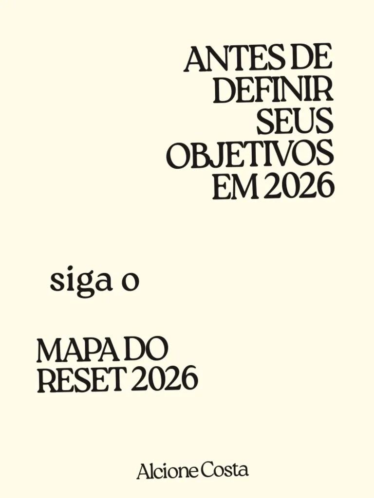 Mapa Do Reset 2026 Defina Seus Objetivos PDF 1