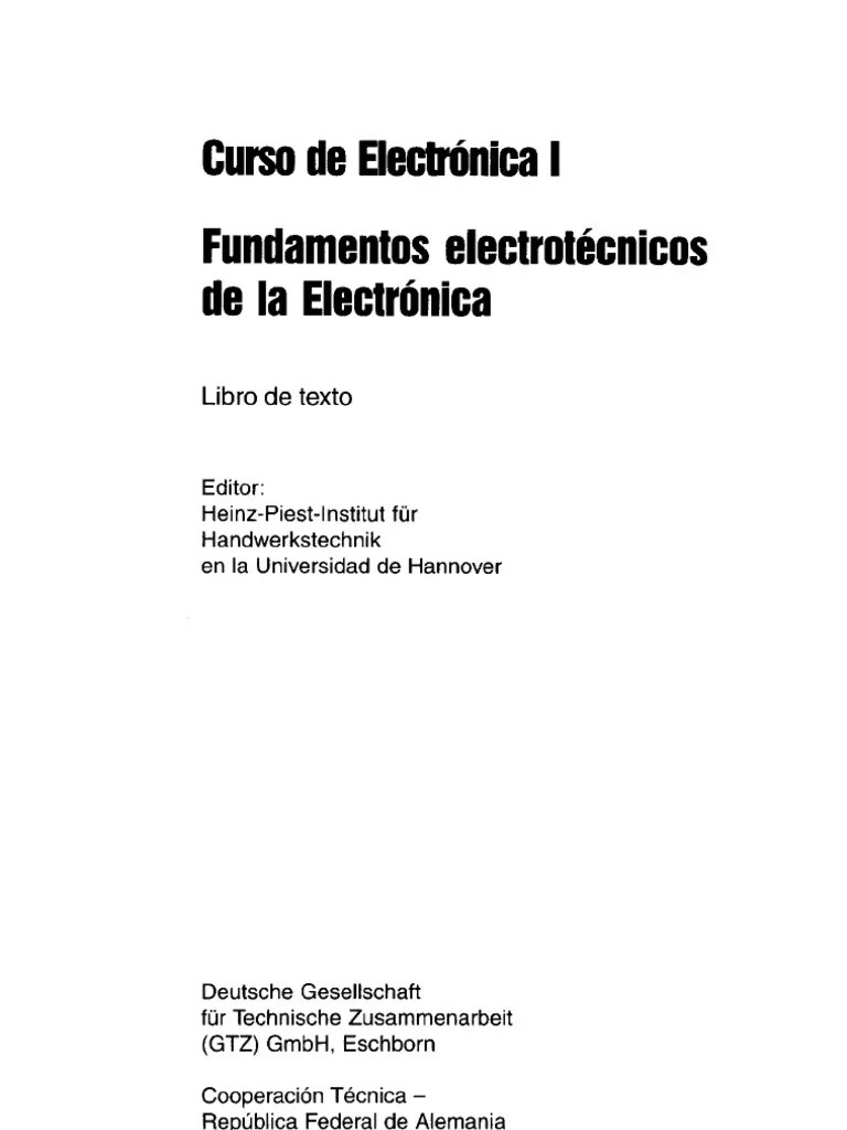 Curso De Electrónica I | PDF