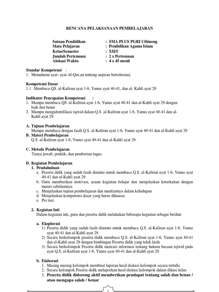 Free download lengkap perangkat pembelajaran berupa rpp 1 lembar tingkat sma/ma semester ganjil mapel pai kelas 12 kurikulum 2013. Silabus Dan Rpp Pai Kelas 12 Sma Semester 1 Beinyu Com