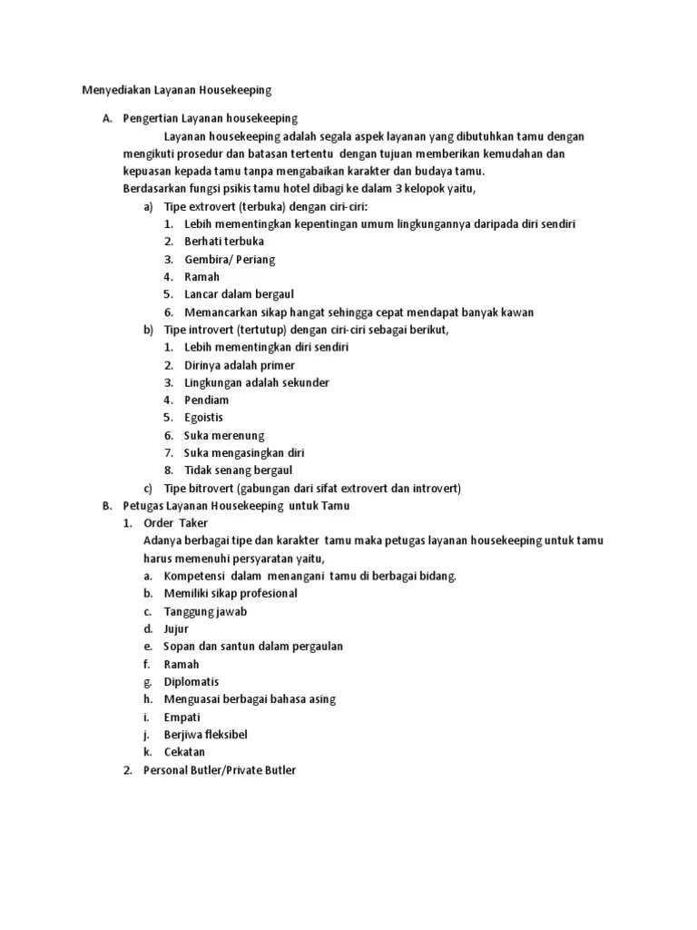 Formulir yang diisi/digunakan untuk melaporkan tentang kerusakan atau kehilangan barang di kamar . Contoh Soal Pilihan Ganda Materi Housekeeping Jawabanku Id
