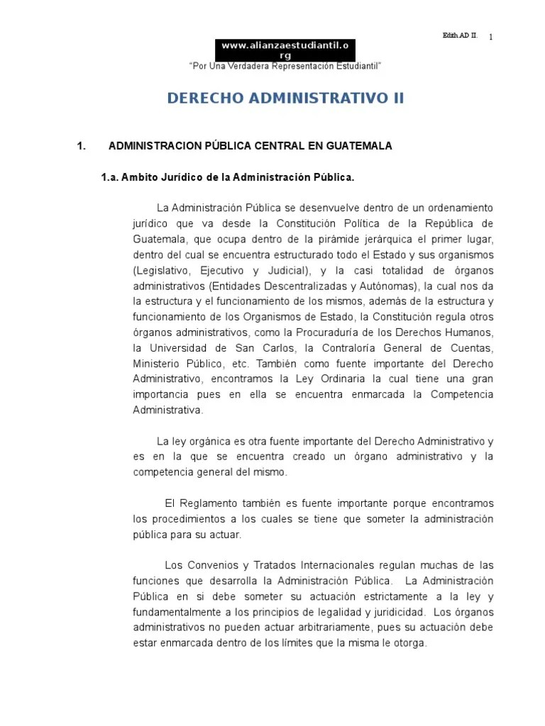 Derecho Administrativo 2 | PDF | Administración Pública | Alcalde