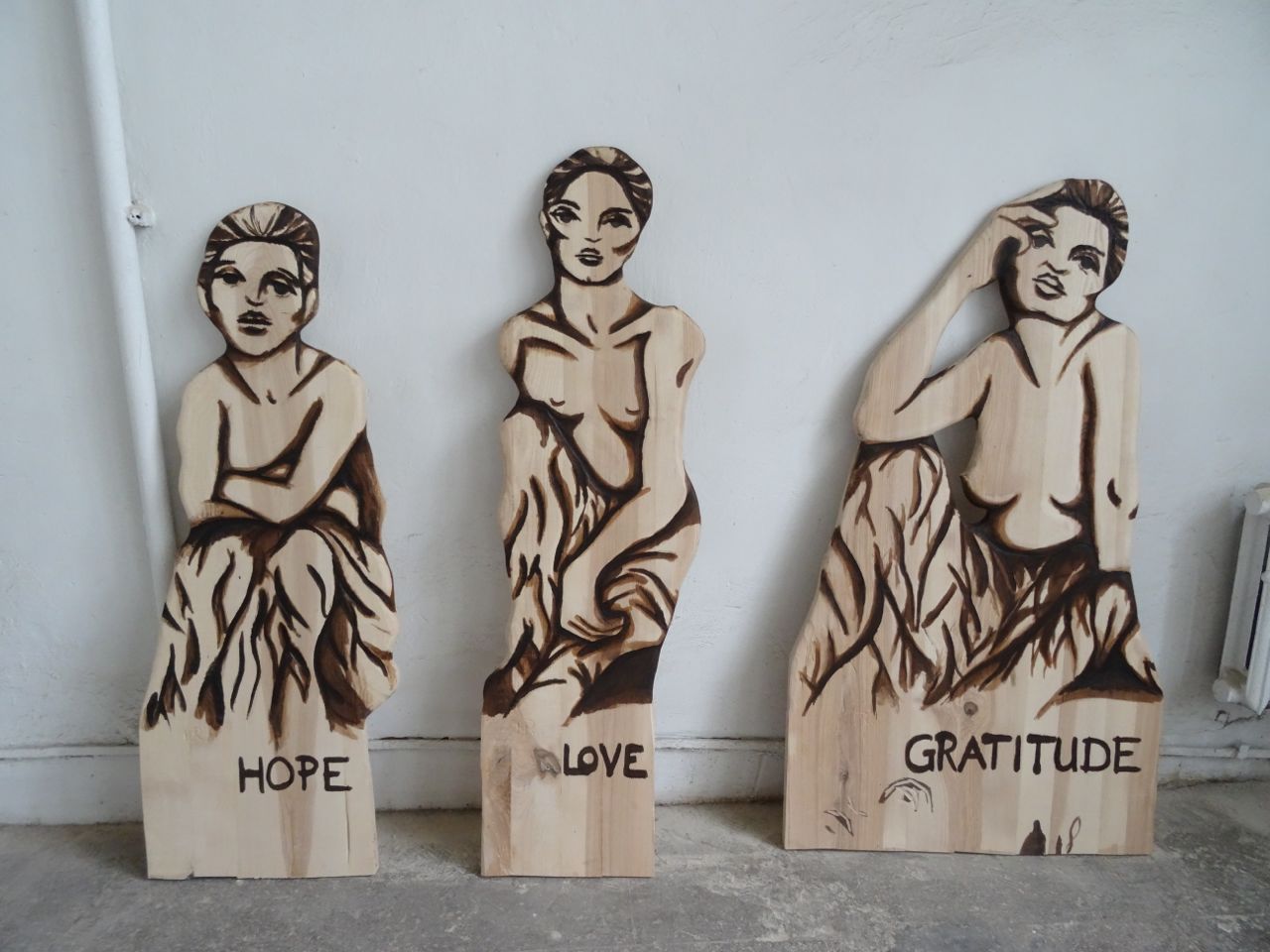 Finished: Three Young Muses (Hope, Love and Gratitude)