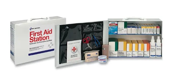 First Aid Only -  100 Person Industrial First Aid Kit, Steel Case, Carry Handle, Wall Mount