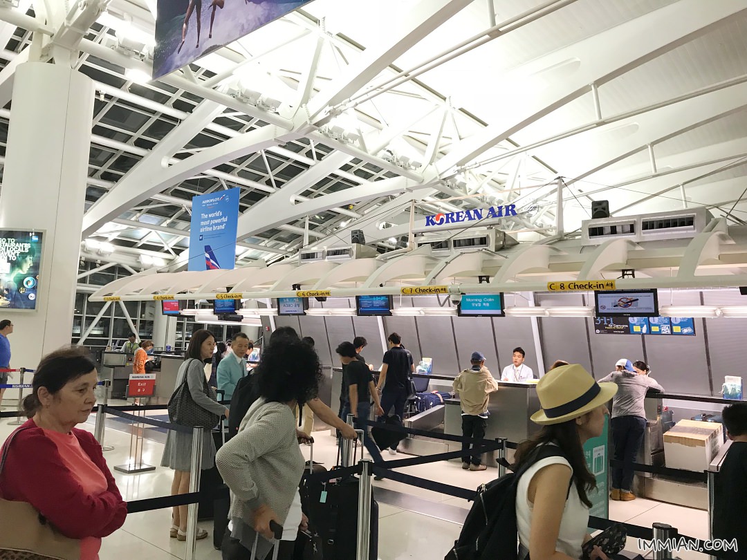 大韓航空 Korean Air，紐約飛韓國仁川 KE086 搭機紀錄，飛機餐有拌飯