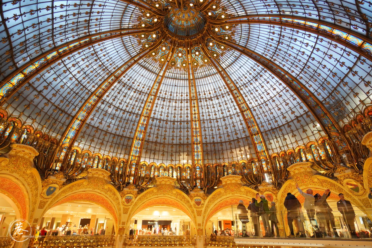 【法國景點】有穹頂的拉法葉百貨 / 老佛爺百貨，好拍又好逛的購物中心