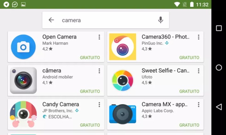 Câmera do meu celular não abre