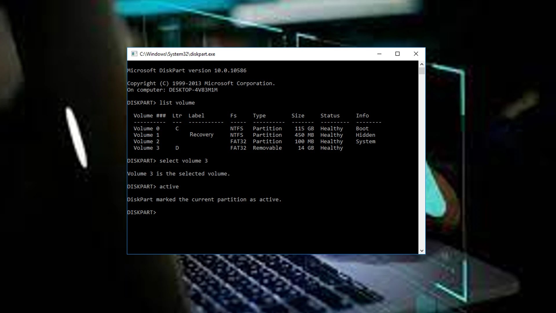 DiskPart error, Data error cyclic redundancy check IMP