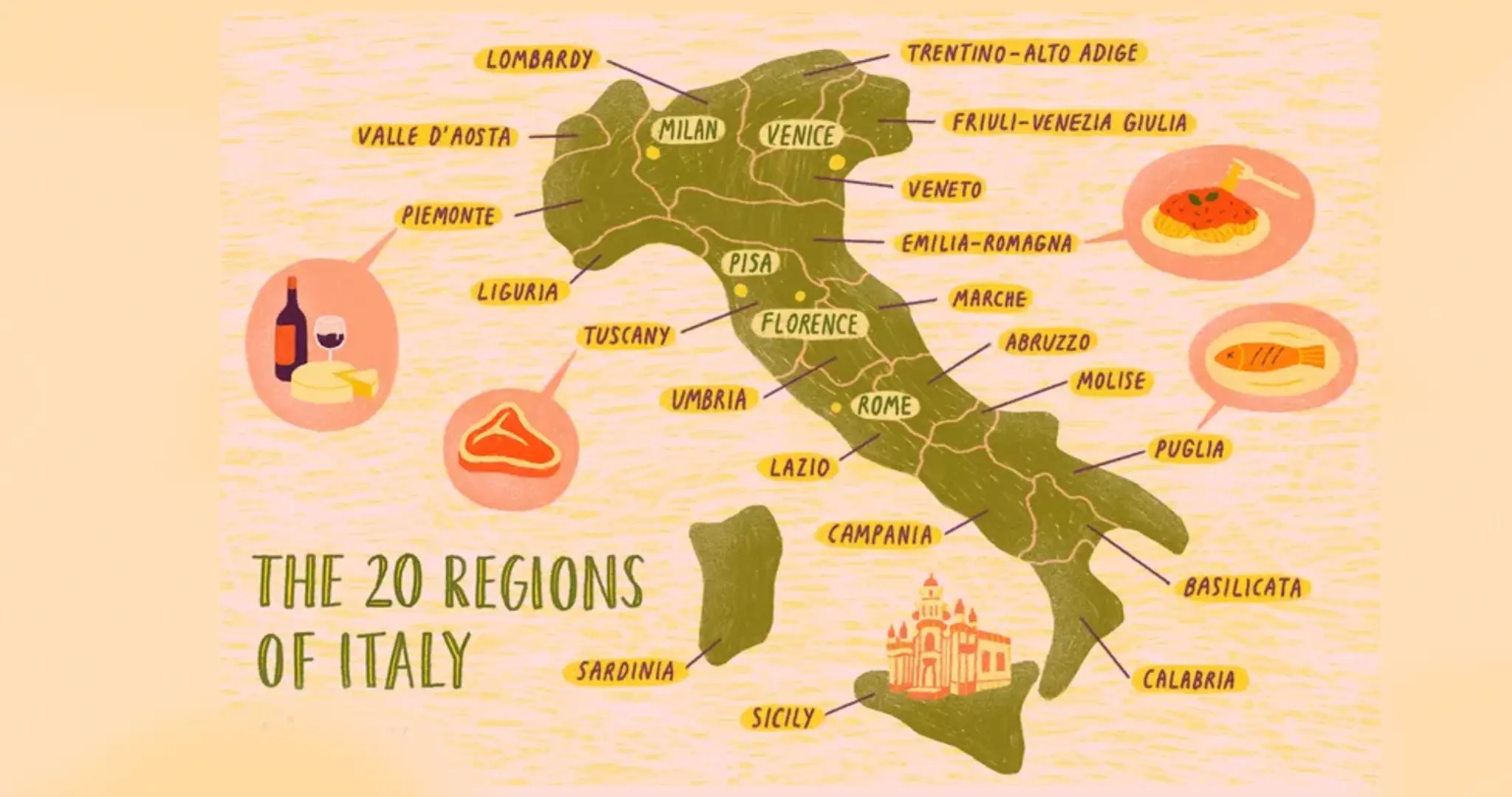Discover Italy S Regions A Map To The Best Food Culture And Italy