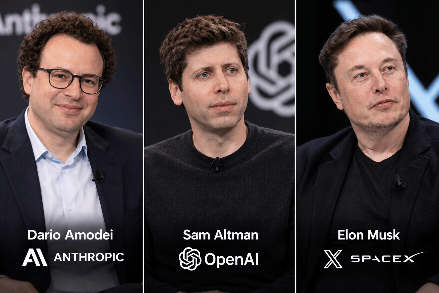 Amodei, Altman and Musk Call For AI Slowdown