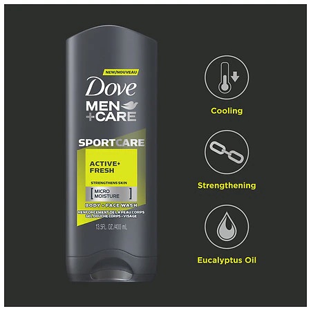 Dove - Men+Care Active fresh Body Wash 18 oz