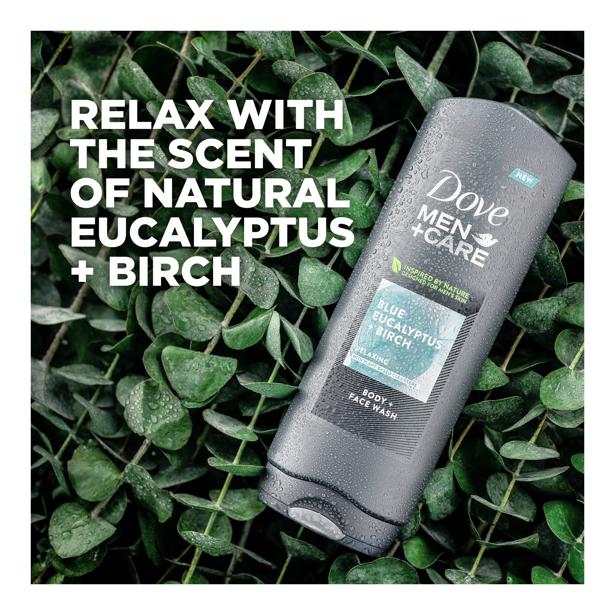 Dove - Men+Care Men's Body Wash Blue Eucalyptus and Birch 18 fl. Oz