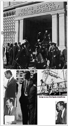 George H. W. Bush, CIA, in Dallas. The CIA had no business in Dallas.
