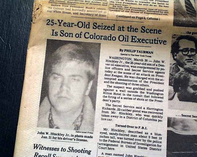 John Hinckley Jr. was the son a Denver oil executive and financial supporter of George H. W. Bush.
