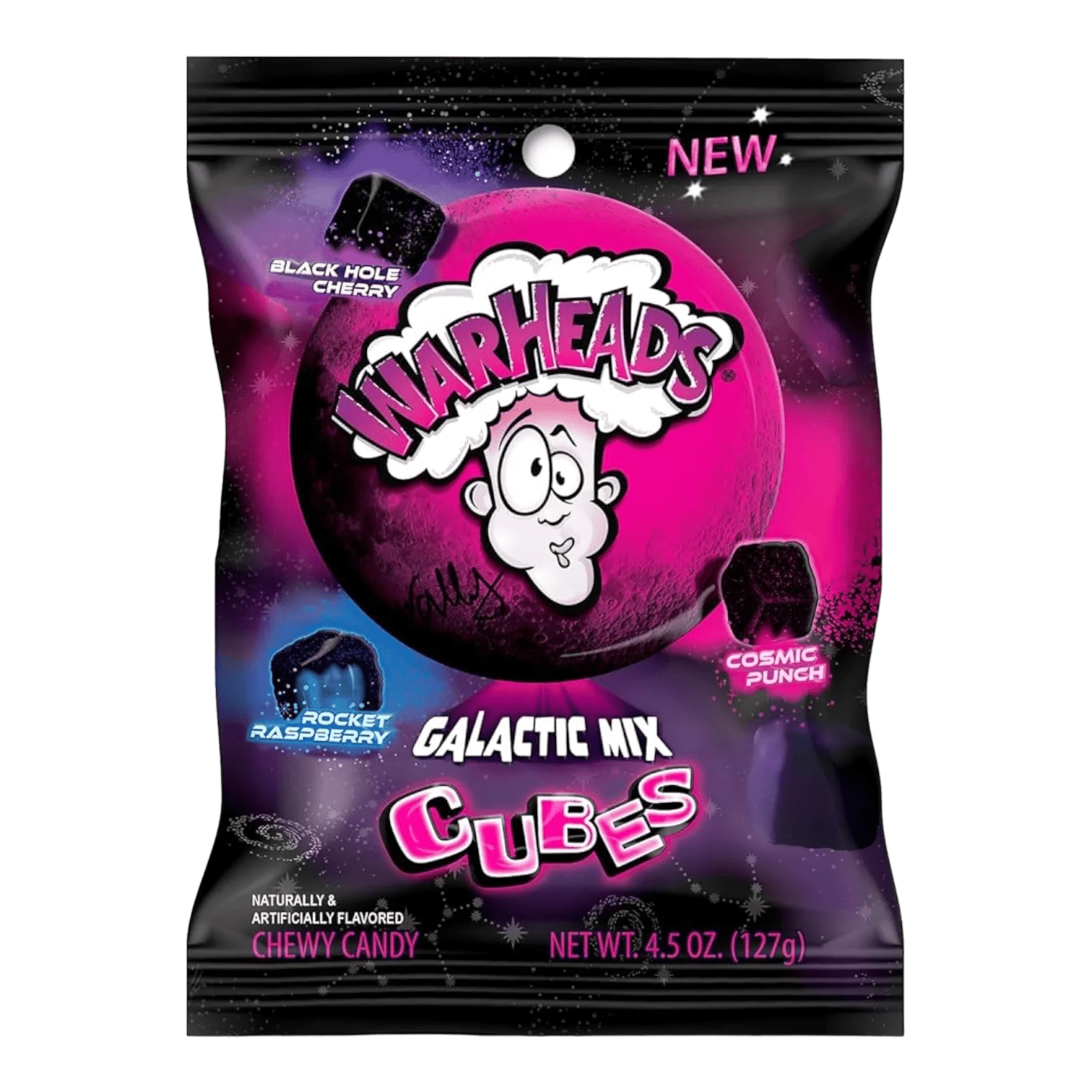 Warheads Galactic Mix Cubes Sour Sweet Fruity Chewy Candy Imported4u
