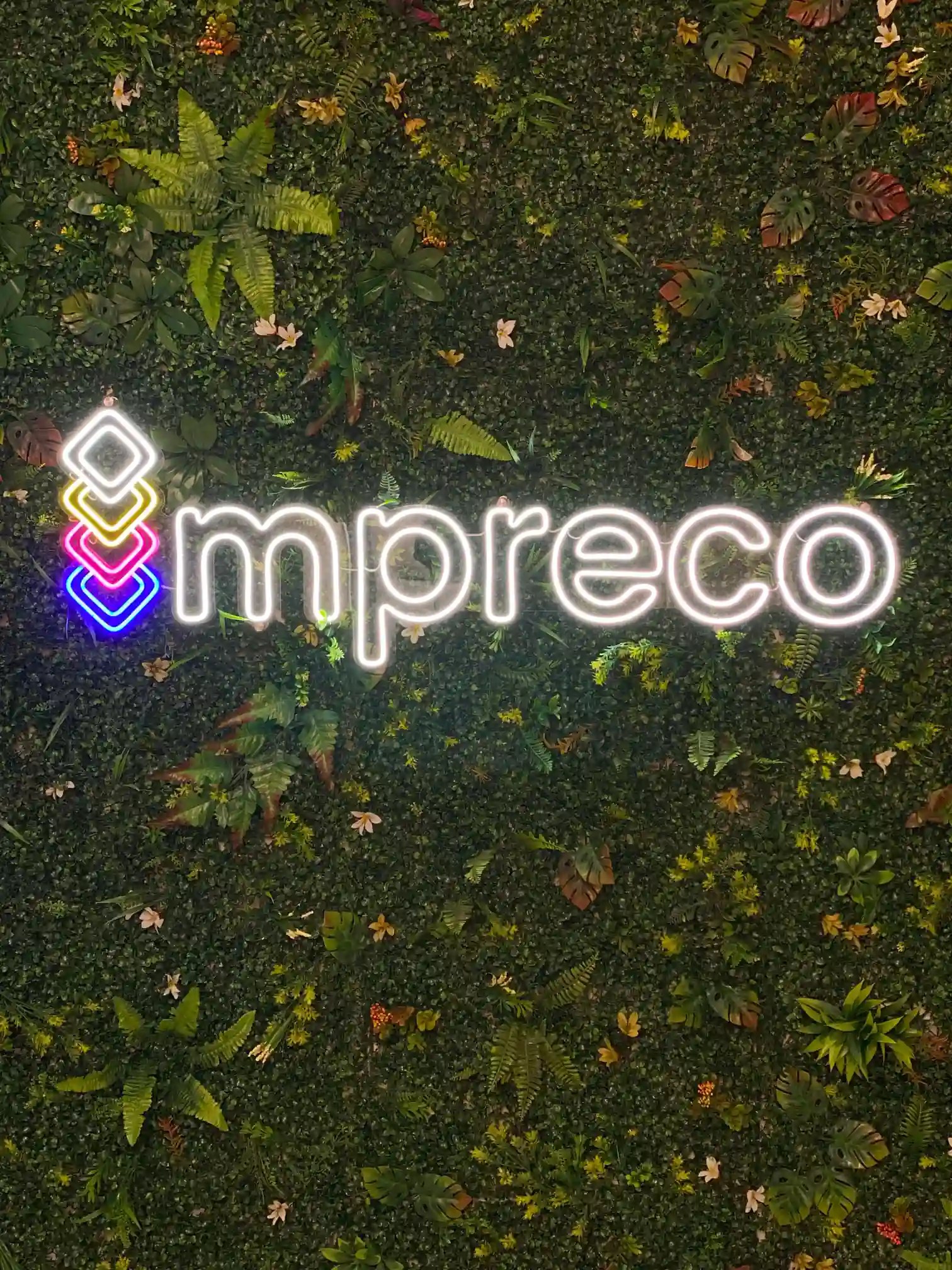 Logo de Impreco en Neón LED
