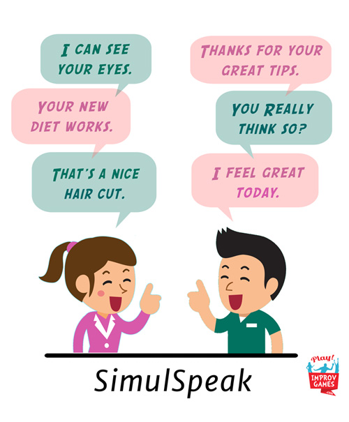 SimulSpeak Improv Warmup Improv Games