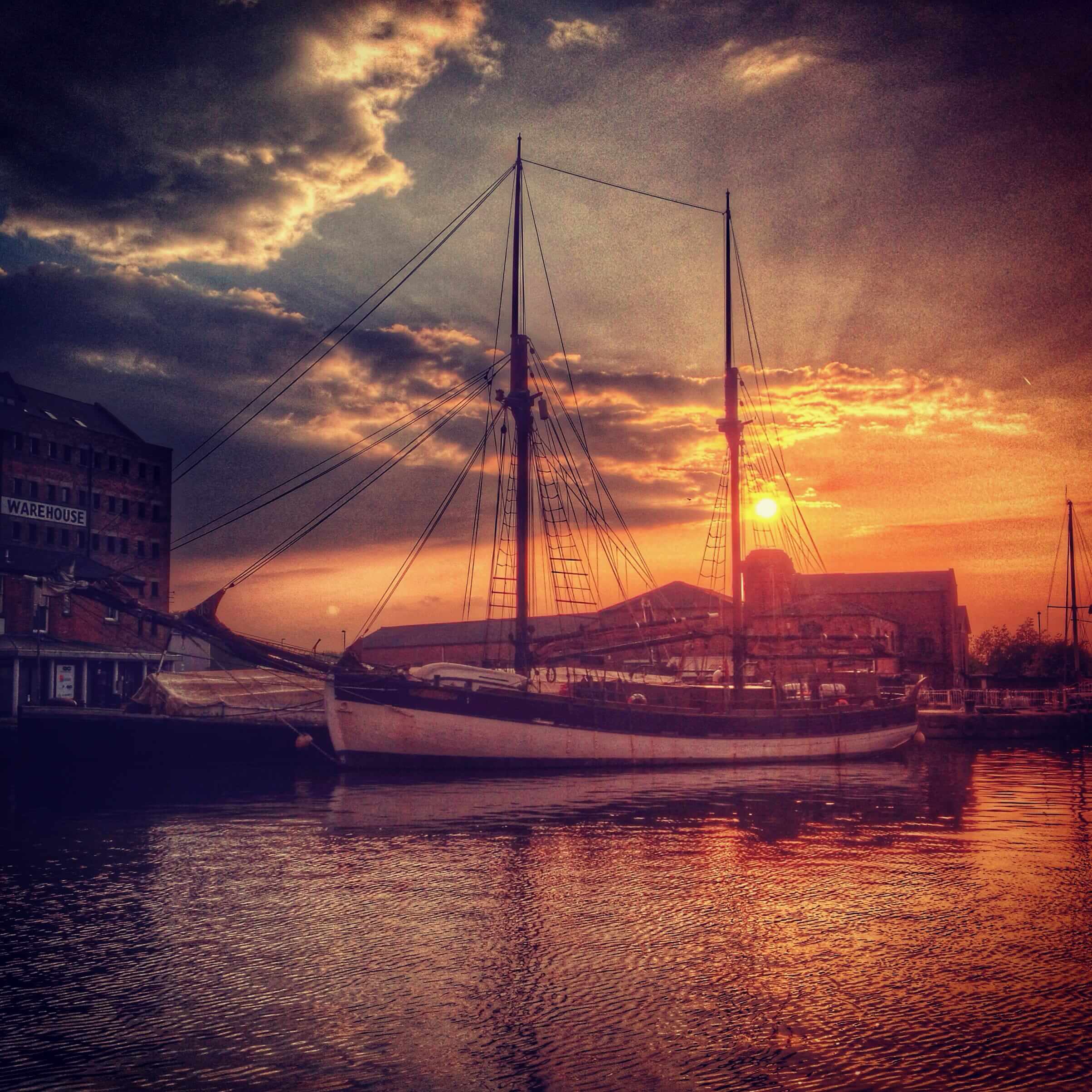 A sunset shot on an iPhone