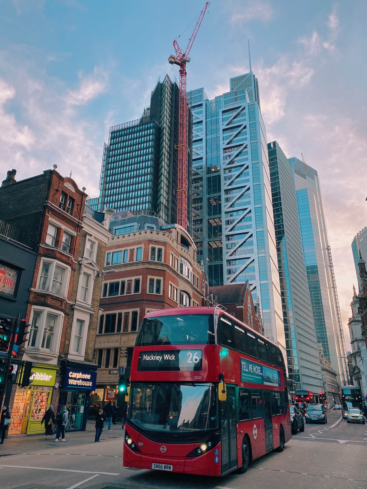London bus shot on iPhone
