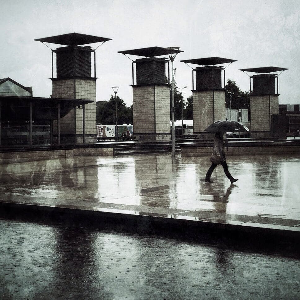 Walking in the rain