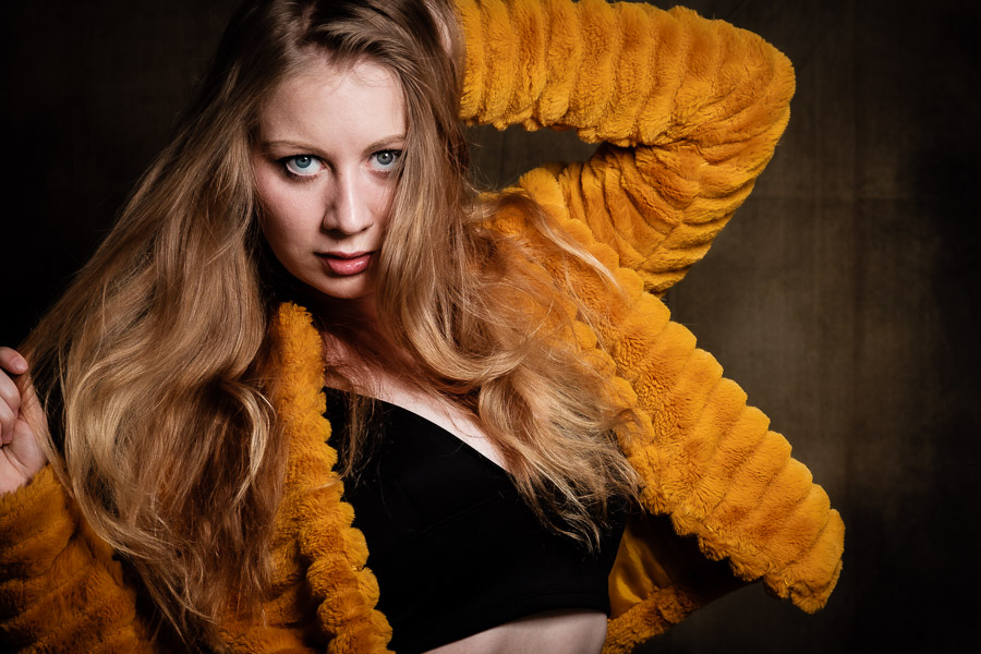 Sedcard-Shooting für ein Model