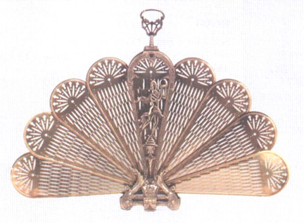 Brass Fan Fireplace Screen Stock Photos And Images Agefotostock